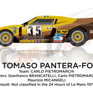 De Tomaso Pantera - Ford n.35 not classified in 24 Hours of Le Mans 1979