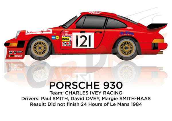 Porsche 930 n.121 did Not finish the 24 hours of Le Mans 1984