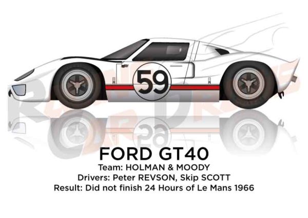 Ford GT40 n.59 did not finish 24 Hours of Le Mans 1966