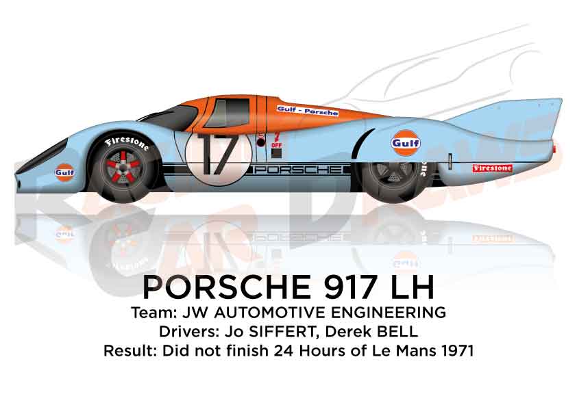 Porsche 917 LH n.17 did not finish 24 Hours of Le Mans 1971