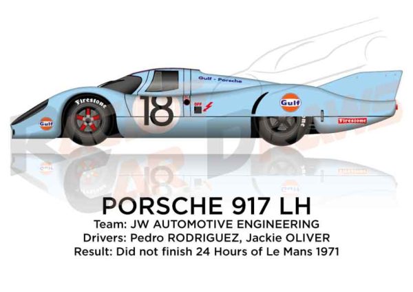 Porsche 917 LH n.18 did not finish 24 Hours of Le Mans 1971