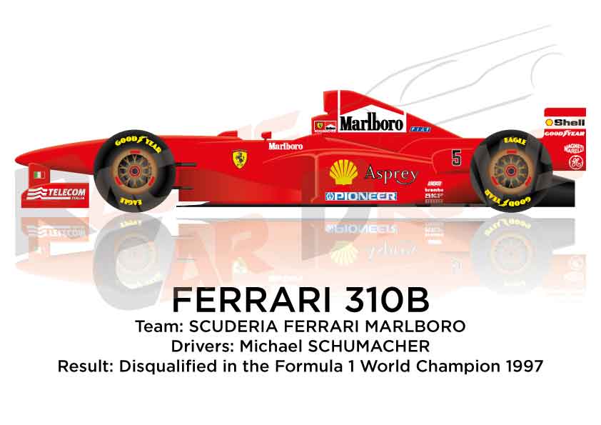 Ferrari 310B n.5 disqualified in the Formula 1 World Champion 1997