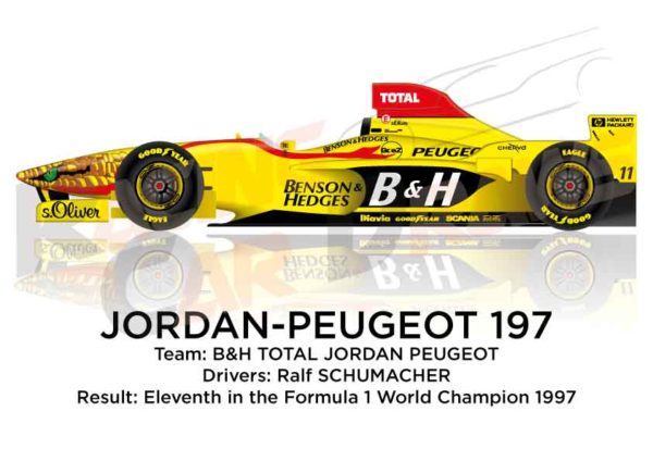 Image Jordan - Peugeot 197 n.11 eleventh in the Formula 1 World Champion 1997