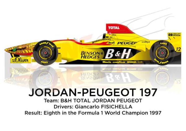 Image Jordan - Peugeot 197 n.12 eighth in the Formula 1 World Champion 1997
