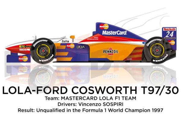 Lola - Ford Cosworth T97/30 n.24 unqualified in the Formula 1 World Champion 1997