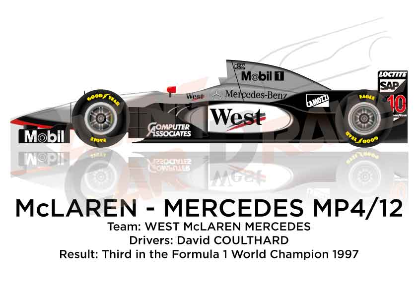 Image McLaren - Mercedes Benz MP4/12 n.10 third in the Formula 1 World Champion 1997