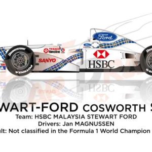 Stewart - Ford Cosworth SF01 n.23 not classified in the Formula 1 World Champion 1997