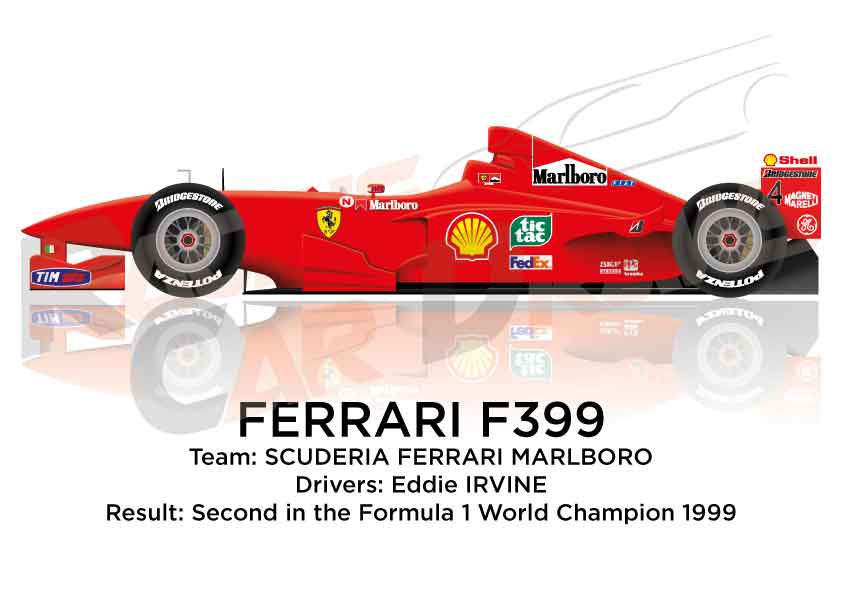 Ferrari F399 n.4 second in the Formula 1 World Champion 1999
