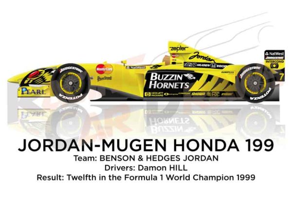 Jordan - Mugen Honda 199 n.7 twelfth in the Formula 1 World Champion 1999