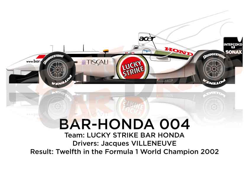 BAR - Honda 004 n.11 twelfth in the Formula 1 World Champion 2002