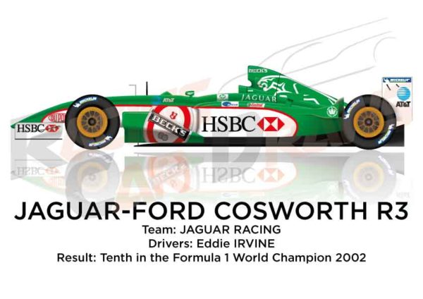 Jaguar - Ford Cosworth R3 n.16 tenth in the Formula 1 World Champion 2002