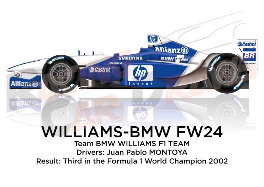 Williams - BMW FW24 n.6 third in the Formula 1 World Champion 2002