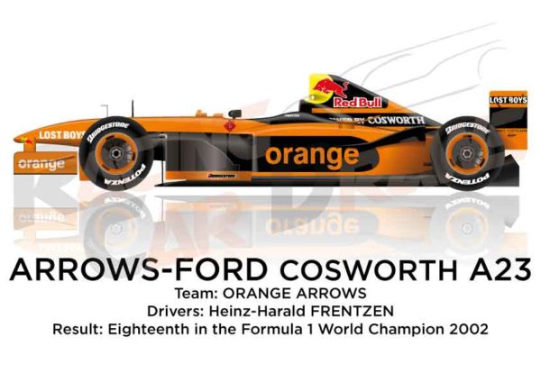 Arrows - Ford Cosworth A23 n.20 eighteenth in the Formula 1 World Champion 2002