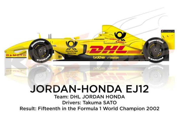 Jordan - Honda EJ12 n.10 fifteenth in the Formula 1 World Champion 2002