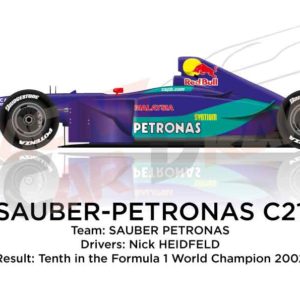 Sauber - Petronas C21 n.7 tenth in the Formula 1 World Champion 2002