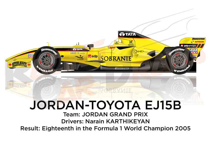 Jordan - Toyota EJ15B n.19 eighteenth in the Formula 1 World Champion 2005
