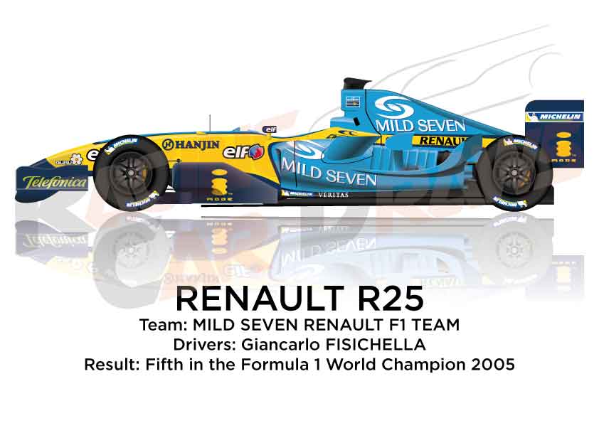 Renault R25 n.6 fifth in the Formula 1 World Champion 2005