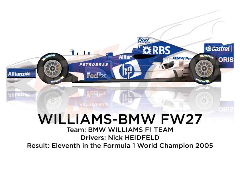 Williams - BMW FW27 n.8 eleventh in the Formula 1 World Champion 2005