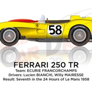 Ferrari 250 TR n.58 did not finish 24 Hours of Le Mans 1958