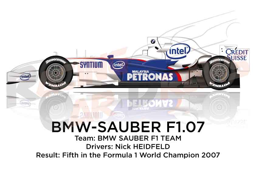 BMW - Sauber F1.07 n.9 fifth in the Formula 1 World Champion 2007