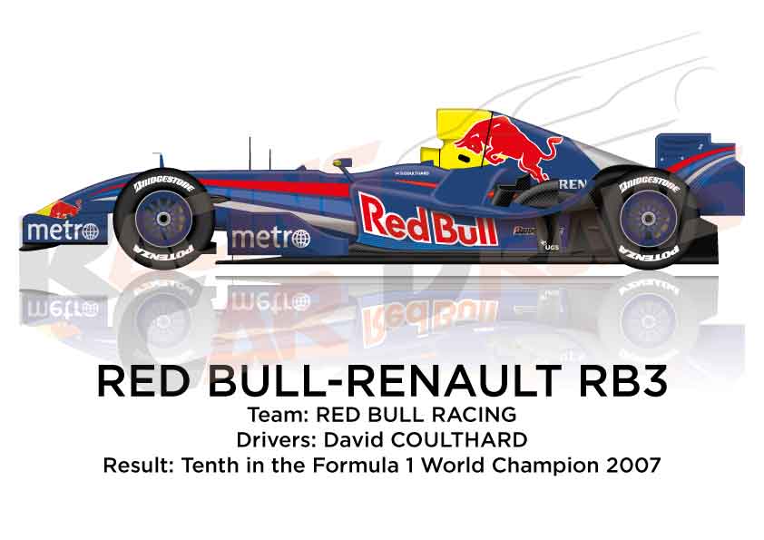 Bull - Renault RB3 n.14 in the Formula 1 World Champion 2007