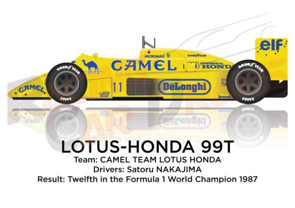 Lotus - Honda 99T n.11 twelfth in the Formula 1 World Champion 1987