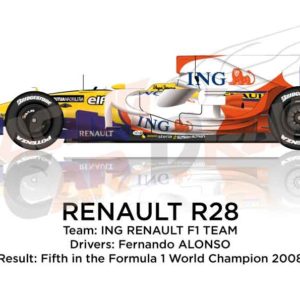 Renault R28 n.5 fifth in the Formula 1 World Champion 2008