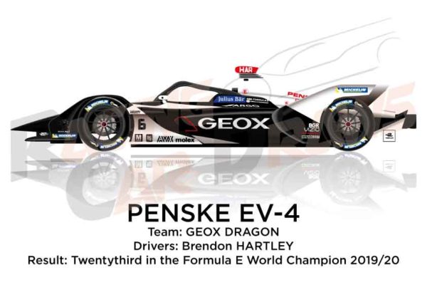 Penske EV-4 n.6 in the Formula E Champion 2020
