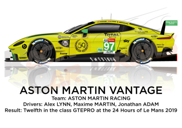 Aston Martin Vantage n.97 fourty-four in the 24 hours of Le Mans 2019