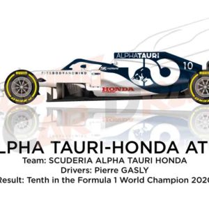 Alpha Tauri - Honda AT01 n.10 Formula 1 World Champion 2020