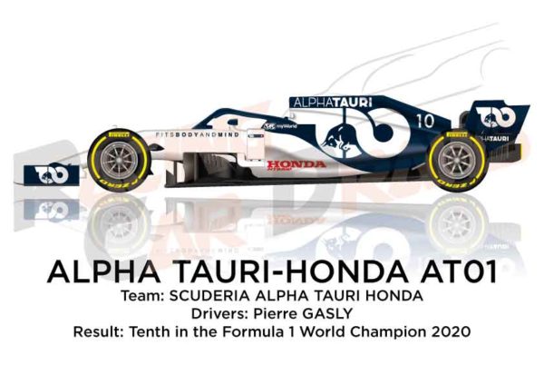 Alpha Tauri - Honda AT01 n.10 Formula 1 World Champion 2020