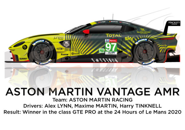 Aston Martin Vantage AMR n.97 twenty in the 24 hours of Le Mans 2020
