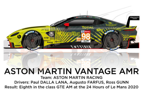 Aston Martin Vantage AMR n.98 in the 24 hours of Le Mans 2020