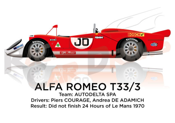 Alfa Romeo T33/3 n.36 did not finish 24 Hours of Le Mans 1970