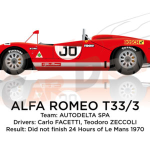 Alfa Romeo T33/3 n.38 did not finish 24 Hours of Le Mans 1970