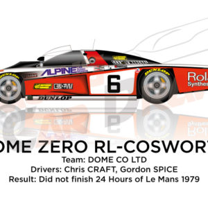 Dome Zero RL - Cosworth n.6 did not finish 24 Hours of Le Mans 1979