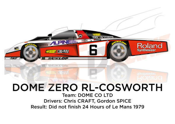Dome Zero RL - Cosworth n.6 did not finish 24 Hours of Le Mans 1979