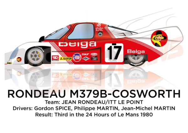Rondeau M379B Cosworth n.17 third in the 24 Hours of Le Mans 1980