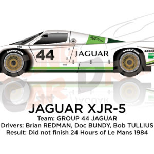 Jaguar XJR-5 n.44 did not finish 24 Hours of Le Mans 1984