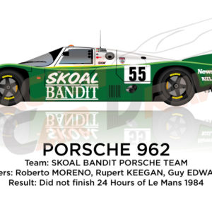 Porsche 962 n.55 did not finish 24 Hours of Le Mans 1984