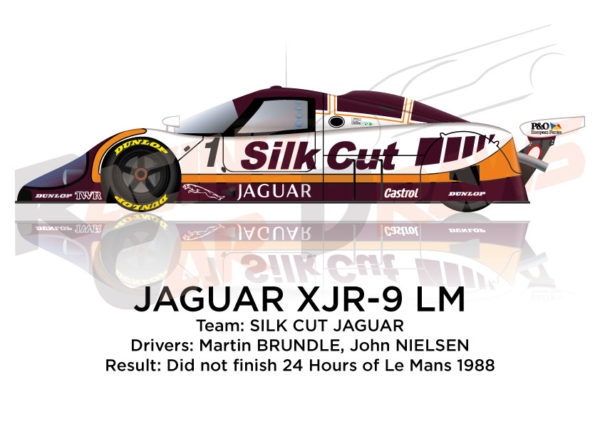 Jaguar XJR-9 LM n.1did not finish 24 hours of Le Mans 1988