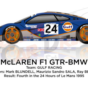 McLaren F1 GTR - BMW n.24 fourth in the 24 Hours of Le Mans 1995