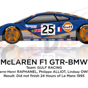 McLaren F1 GTR - BMW n.25 did not finish 24 Hours of Le Mans 1995