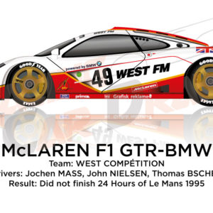 McLaren F1 GTR - BMW n.49 did not finish 24 Hours of Le Mans 1995