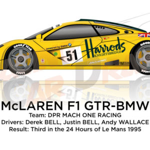 McLaren F1 GTR - BMW n.51 third in the 24 Hours of Le Mans 1995