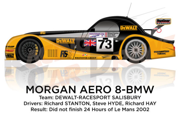Morgan Aero 8 - BMW n.73 did not finish 24 Hours of Le Mans 2002