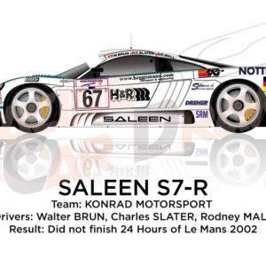 Saleen S7-R n.67 did not finish 24 Hours of Le Mans 2002