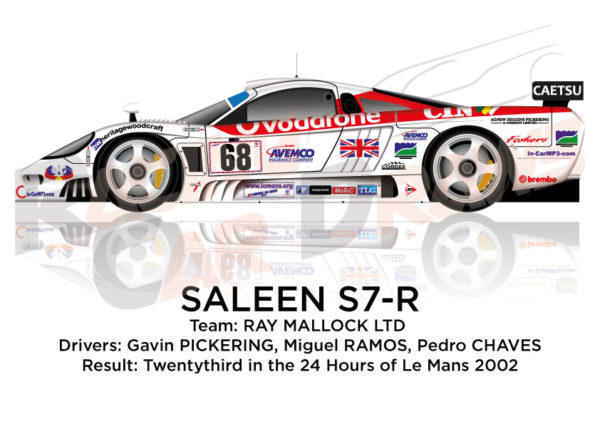 Saleen S7-R n.68 twenty-third in the 24 Hours of Le Mans 2002