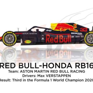 Red Bull - Honda RB16 n.33 Formula 1 World Champion 2020