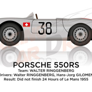 Porsche 550RS n.38 did not finish 24 Hours of Le Mans 1955
